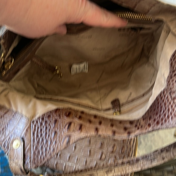 Brahmin croc embossed leather shoulder bag - Picture 8 of 10